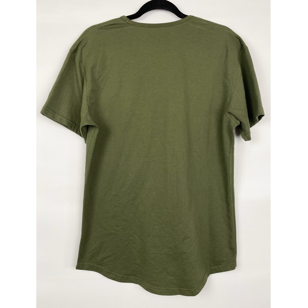 Bylt Men's Drop Cut Signature Short Sleeve Tee, Green - Size M - Picture 5 of 7